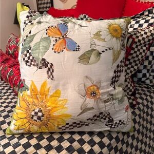 Mackenzie Childs sunflower pillow